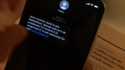 sms politie cokegebruikers